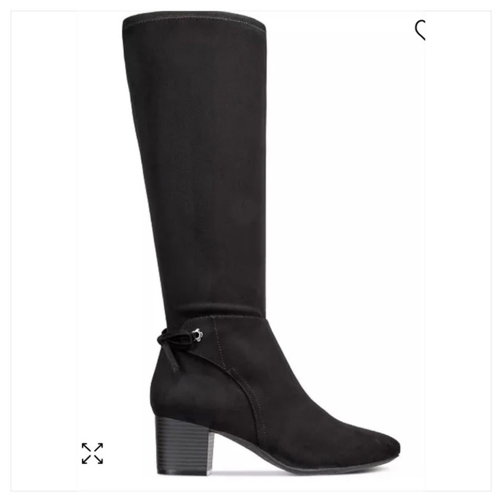 CHARTER CLUB Womens Bow Accent Block Heel Zip-Up Dress Boots